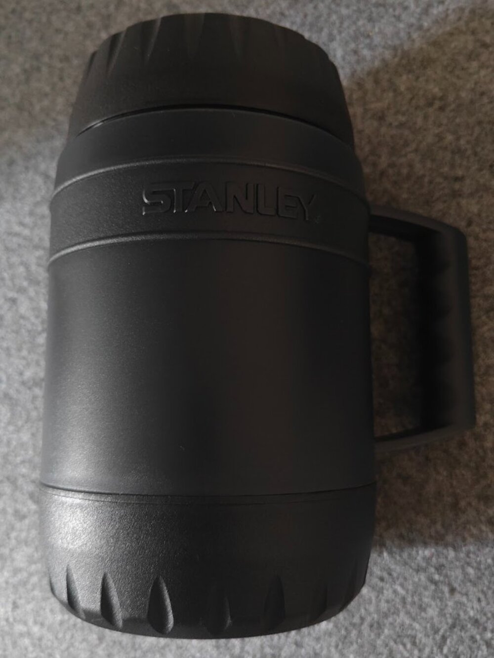 Stanley Black Insulated Travel Mug Preowned With Handle Durable Compact Design